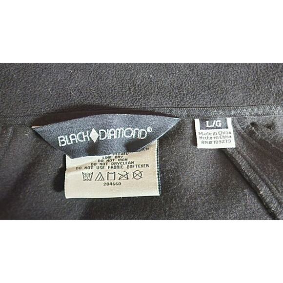 Black Diamond Women's Soft Shell Solid Full Zip Jacket Size Large L Coat - Picture 8 of 8